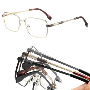 LE8867 Men’s Square Metal Optical Frames