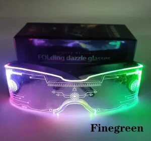 LED Party Glasses Transparent PVC Frames Changing Colors Fun Comic Party Supplies