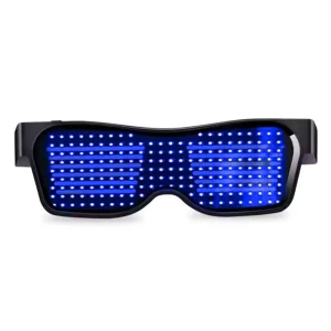 LED RGB Smart Glasses App Programmable Wireless USB Rechargeable Light-Up Eyewear