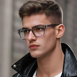 LS109 TR90 Square Myopia Computer Eyeglass Frames for Men and Women