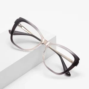 LS226 TR90 Cat Eye Double Color Optical Eyeglass Frames