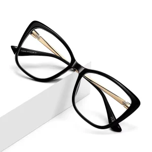 LS228 TR90 Transparent Cat-Eye Optical Eyeglass Frame