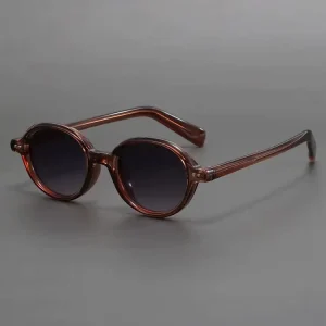 Ladies Black Frame Oval UV400 Outdoor Sunglasses for Men and Women