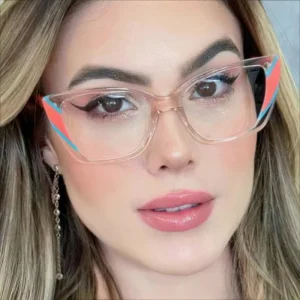 Ladies Stylish Designer TR90 Eyeglasses Frames Optical Photochromic Lenses Anti Blue Light New Fashion Women’s Optical Glasses