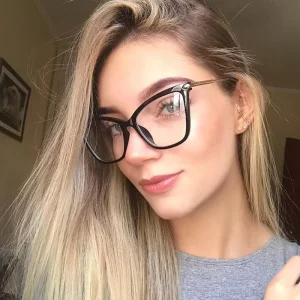 Ladies TR90 Cat Eye Eyeglasses Women Vintage Optical Frame Multicolor