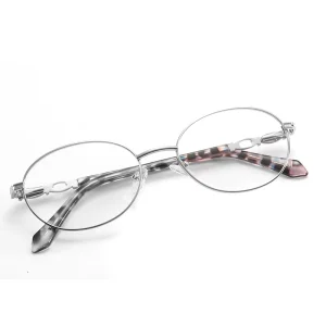 Lady Prescription Glasses Eyeglass Frame Metal Optical Frames Black Oculos Optical Frames LE8904