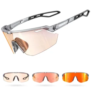 Lamicall BCPE03 Polarized Sports Sunglasses Men Women UV400 Protection Impact Resistant PC Lens Full Rim Eyewear for Cycling