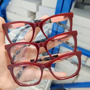 Laminate Acetate Splicing Color Square Optical Eyeglass Frames