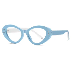 Large Cat-Eye TR90 Eyewear Frames Anti-Blue Light Reading Glasses