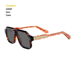 Large Frame Handmade UV Protection Retro Sunglasses