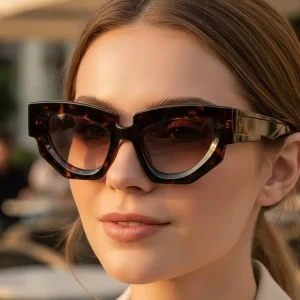 Large-Frame Unisex Cat-Eye Sunglasses, Outdoor Cycling