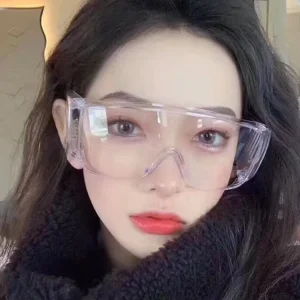 Large Full-Frame Windproof PC Cycling Goggles for Adults