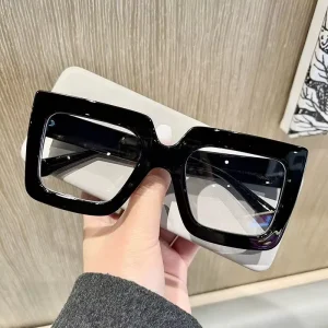 Large Square Optical Eyeglass Frame with Global Recycled Standard Certification