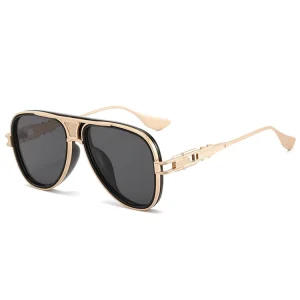 Latest Design Metal Loop Fashion Sunglasses Vintage Trendy Vacation Shades Summer Sun Glasses for Men