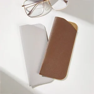 Leather Sunglasses Case Multi-Color Soft PU Reading Glasses Bag Custom Logo Eyewear Pouch
