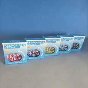 Lens Cleaning Spray Kit with Optical Lens Cleaning Solution, Custom Logo Packaging Box, 30 ml