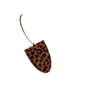Leopard Fashionable Soft PU Leather Sunglasses with Protective Pouch for Women