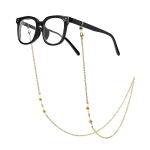 Lightweight Metal Eyeglass Chains for Women Gold and Silver Sunglasses and Reading Glasses