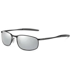 Lightweight New Men’s Photochromic Sunglasses with Polarized Transition Lens Metal Frame Driving Glasses