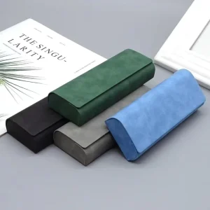 Lightweight PU Leather Rectangle Glasses Case