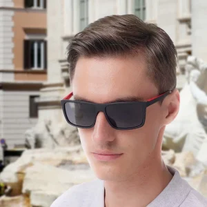 Lightweight Rectangle Polarized Sport Sunglasses for Outdoor Use