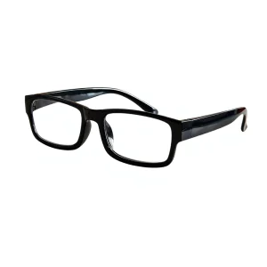 Lightweight Resin Reading Glasses for Unisex Transparent Lenses Small Face