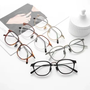 Lightweight Titanium Eyeglasses Optical Frames for Men and Women