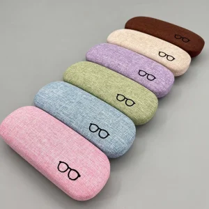 Linen Portable Sunglasses and Eyeglasses Storage Case