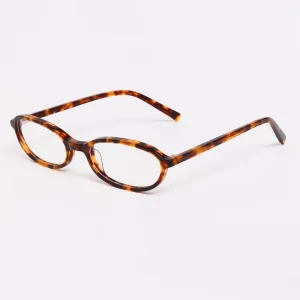 Lmamba 2511F Vintage Luxury Small Oval Optical Glasses Custom Logo High Quality Acetate Eyeglass Frames Men Women