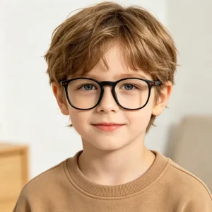 Low MOQ Custom OEM ODM Factory Price Kids TR90 Round Optical Glasses Bright Color Metal Decor Cute Unisex Eyewear