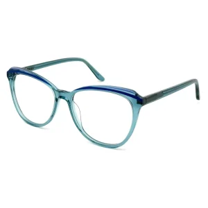 Low MOQ Custom OEM ODM Factory Price Women Acetate Butterfly Glasses Trendy Two Tone Translucent Optical Frames Eyewear Logo