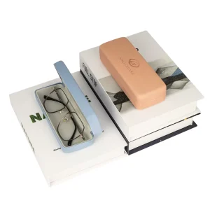Low MOQ Square Eye Wear Case Delicate PU Leather Eyeglasses Case Brand Color Women Customized Eye Glass Cases