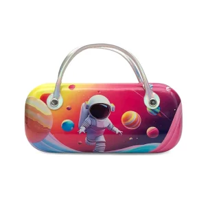 Low MOQ Xiongda XD 315 Kids Boys Fashionable Customized Party Travel Portable 2 2.9in Hard Shell PU Eyeglass Case Pattern