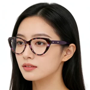 Luxury Cat Eye Design optical frame Lightweight Comfortable Vintage Acetate Spectacle Frame Fashion Glasses Eyewear Ready Stock