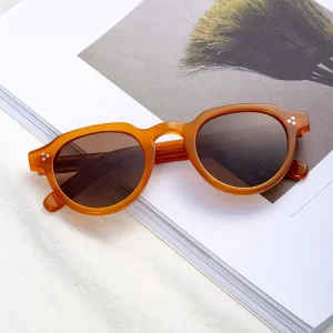 Luxury Design Unisex Custom Logo Fashion Eyewear Thick Acetate Sun Glasses Fashion Sunglasses