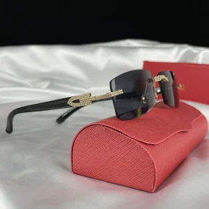 Luxury Diamond Carter Sun Glasses Fashion Mens Shade Eyewear Rhinestone Square Sunglasses