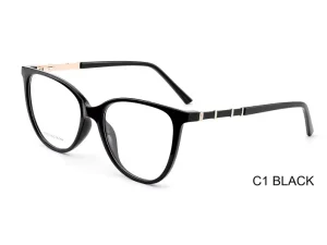 Luxury High Quality TR and Metal Glasses Frame for Women Durable Square Rim All Face Shapes Myopia Optical Spectacles