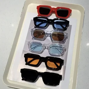 Luxury Men Sunglasses Low Price Unisex Uv400 Pc Square Thick Black Frame Men Reading Classical Sunglasses Gafas De Sol