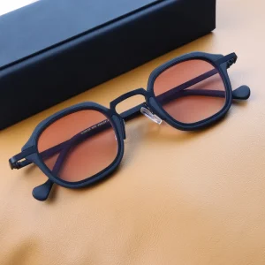 Luxury Men Women Metal Sunglasses Nylon Lenses Acetate Polygon Eyeglasses Frames Custom Logo Manufacturer