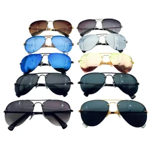 Luxury Rimless Metal Sunglasses Premium Gradient Lens Punk Shades Trendy Unisex Outdoor Festival Eyewear High Quality UV400