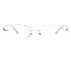 Luxury and Trendy Frameless Diamond Cut Rimless RX Lab Freeform 1.6 Single Vision Prescription Lenses