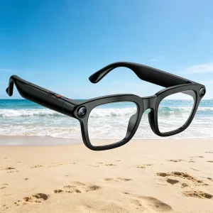 M08 Smart Glasses with 800W Pixels Camera 300mAh Cross Platform Compatible AI Translation Touch Operate Smart Eyewear