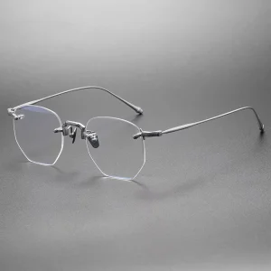 M3104 Rimless Optical Eyeglass Frames for Men and Women