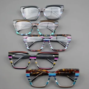 MK2269 Square Acetate Laminated Eyeglass Frames