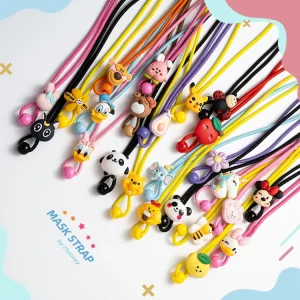 MK24042502 Cartoon Detachable Elastic Eyewear Cord Rope Flower Kids Anti-Slip Adjustable Glasses Strap