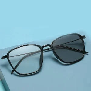 MK24112001 Unisex Retro TR PC Mixed-Metal Photochromic Photogray Anti-Blue-Light Glasses