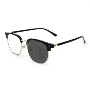 MK250421 Factory Metal Square Anti Blue Light Reading Progressive Glasses Blocking Computer Spectacles Eyewear See Near and Far