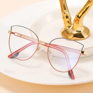 MK82037 New Factory Cat Eye Anti Blue Light Durable Full Rim Glasses for All Face Shapes Computer Mobile Eye Protection