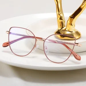 MS 81606 Women’s Featherweight Eyeglass Frames Prescription Blue Light Blocking Optical Colored Frames CE