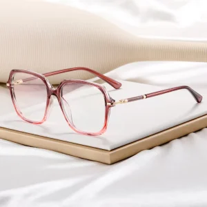 MS 82248 TR90 Rectangle Optical Frames Blue-Light-Blocking Prescription Photogray Glasses